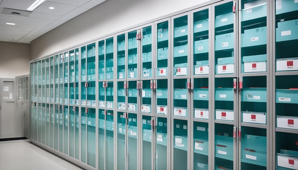 medical records storage cabinets