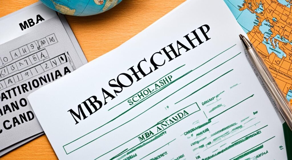 MBA scholarship application